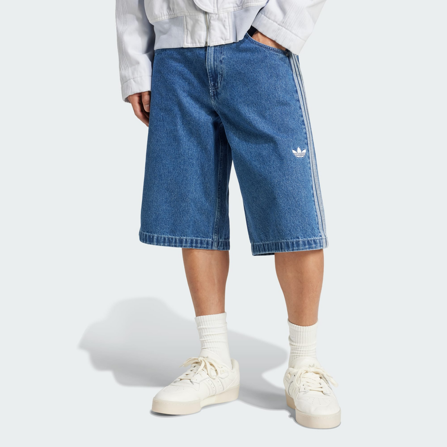 Adicolor Denim Firebird Shorts | Adidas | Wellstow | Men | Shorts |