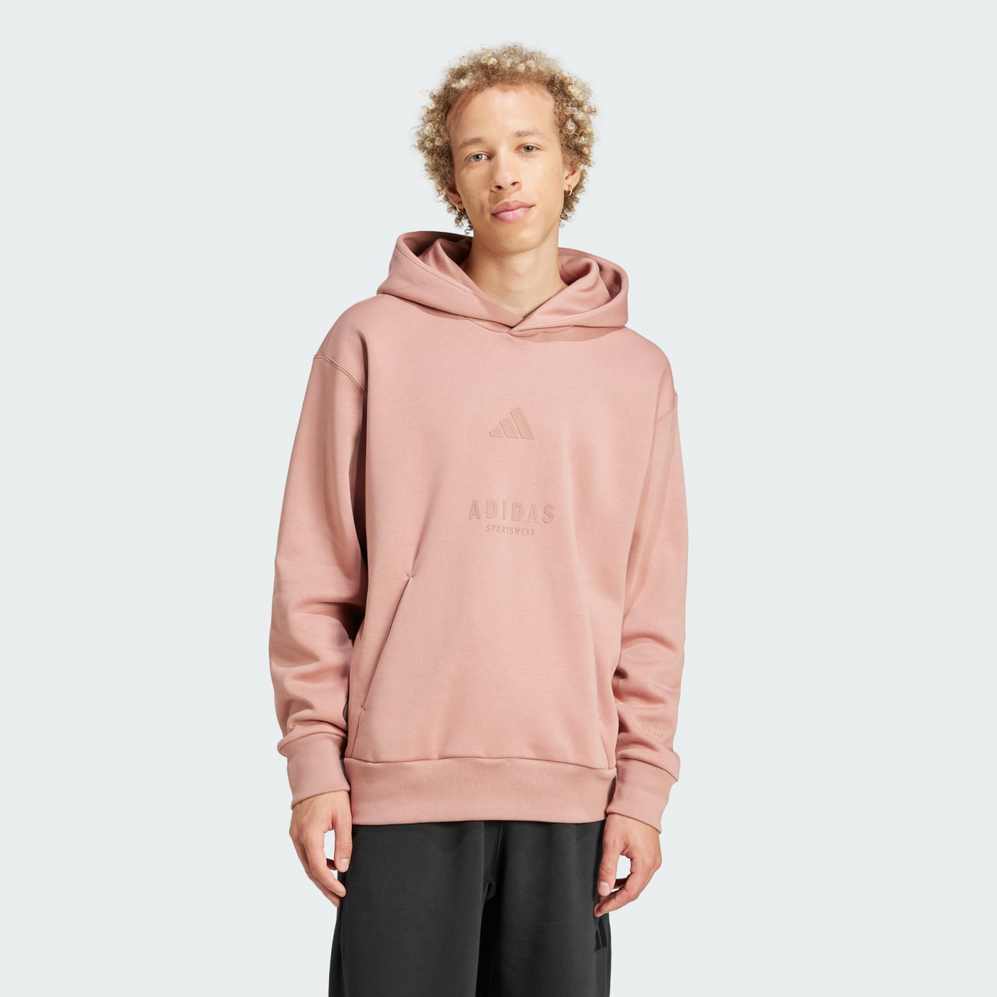 ALL SZN Fleece Graphic Hoodie |Adidas | Warm Clay | Adidas sports wear |