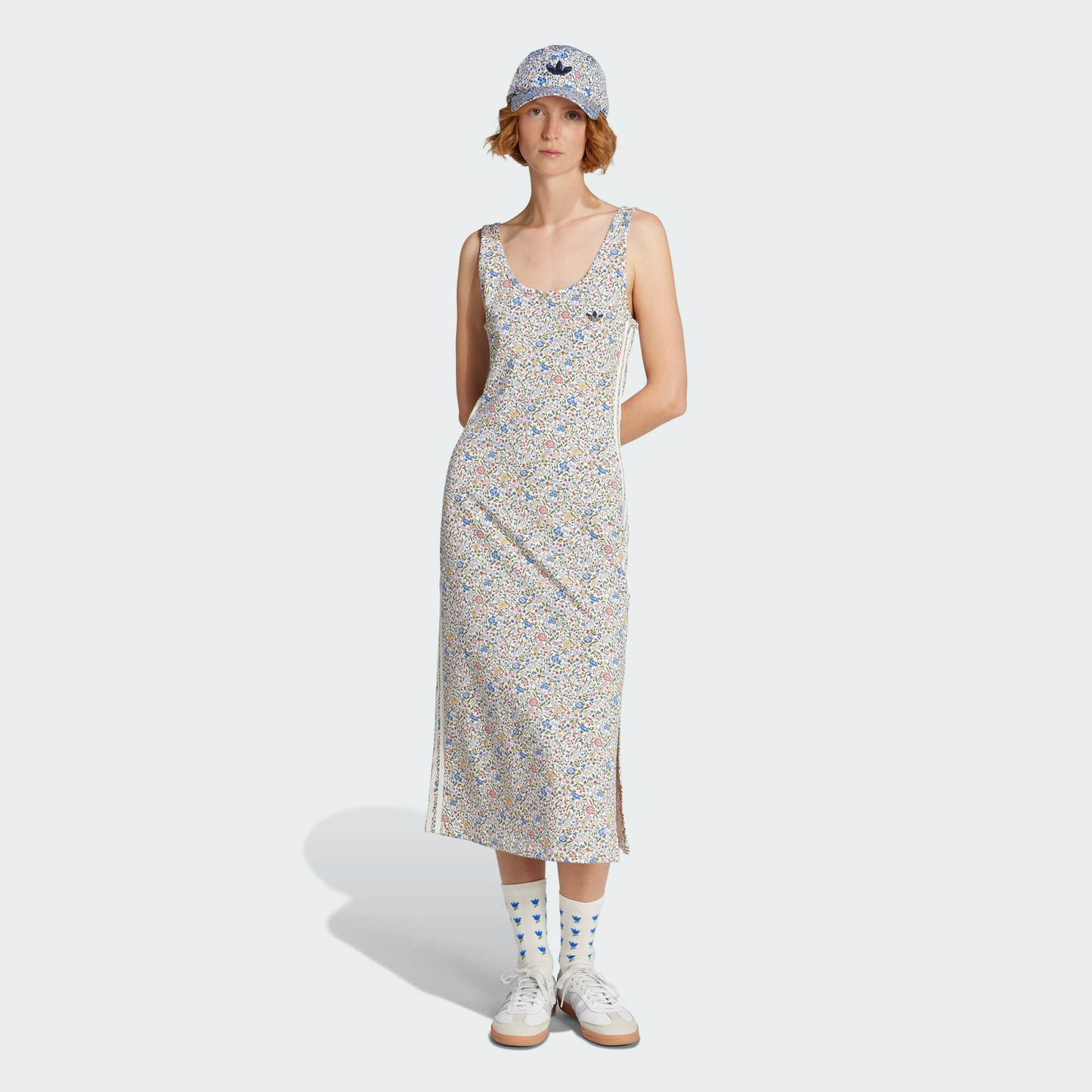 adidas Originals x Liberty London Bodycon 3-Stripes Maxi Dress