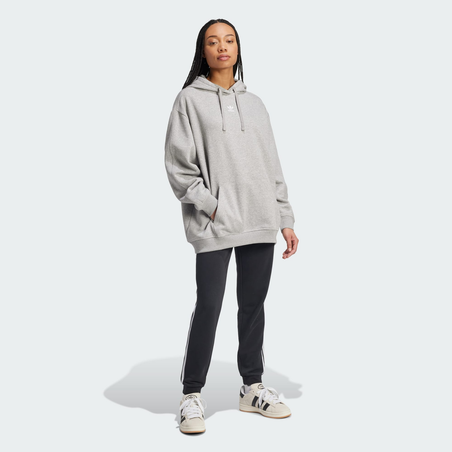Essentials Oversized Fleece Hoodie | Wellstow | Adidas |