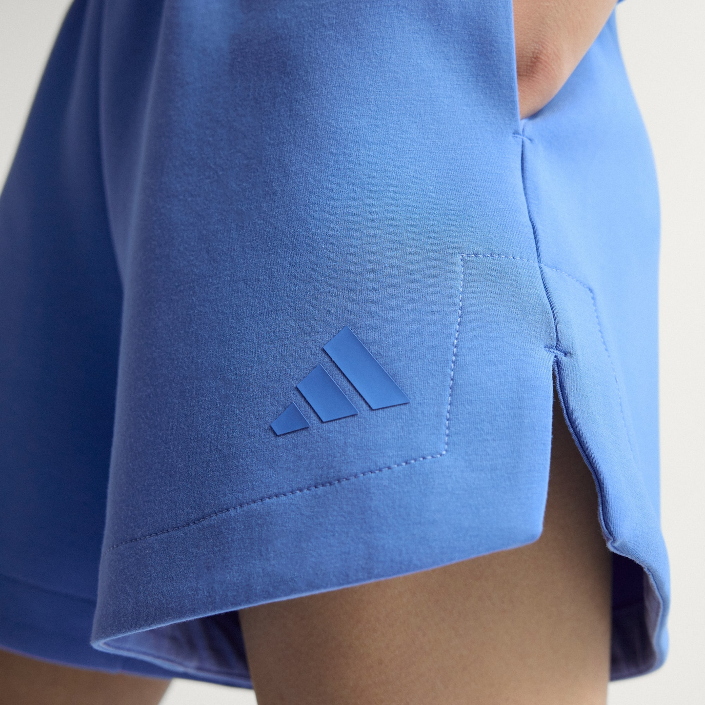 Soft Lux Loose Shorts | Adidas | Wellstow | Women | Blue Fusion |