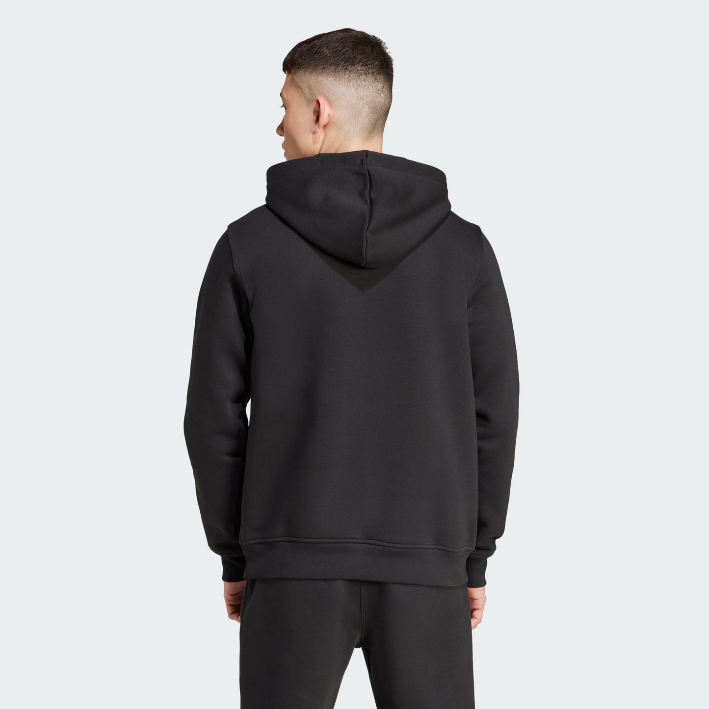 Trefoil Essentials Hoodie | Adidas | Black | Sports Hoodie |