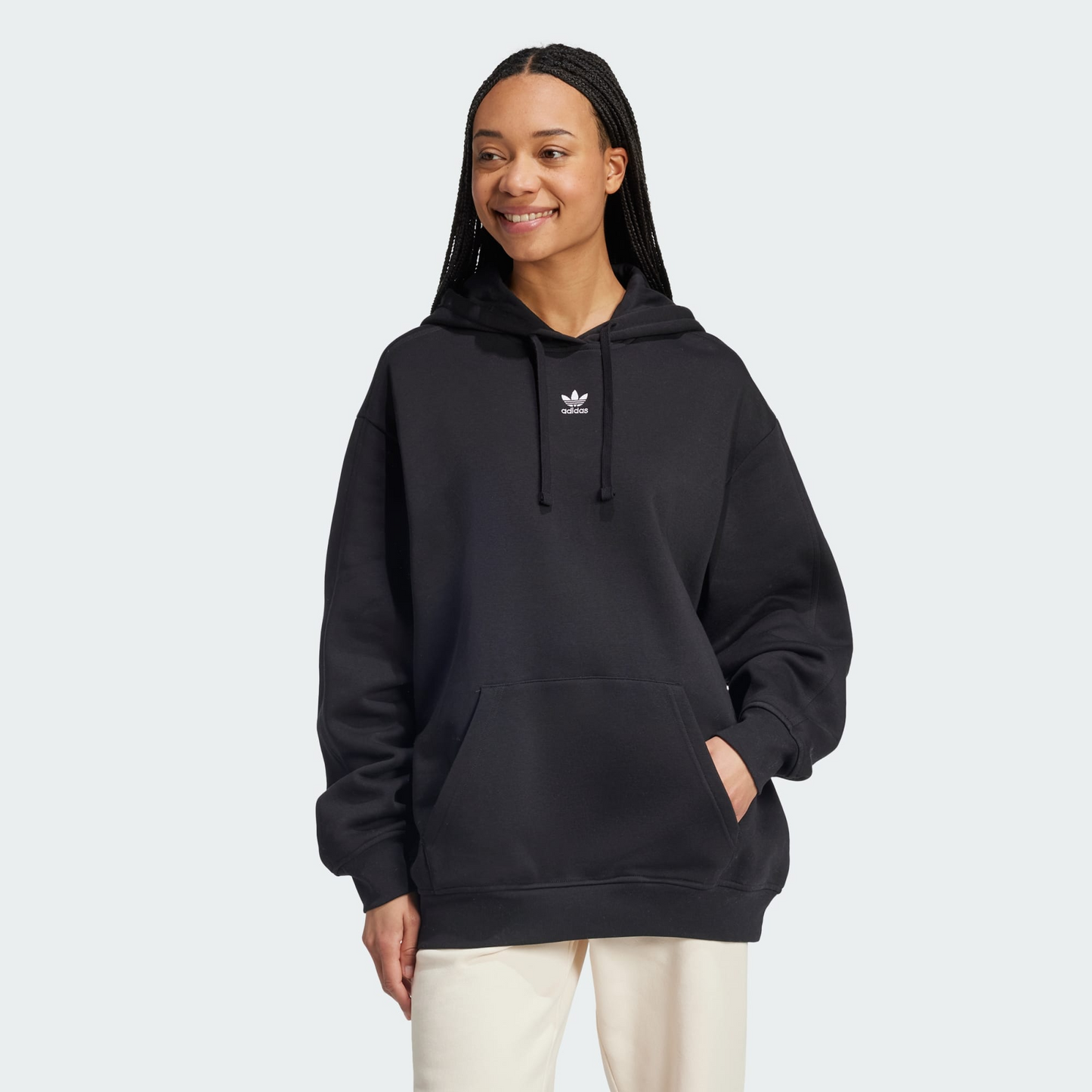 Essentials Oversized Fleece Hoodie | Women | Adidas |