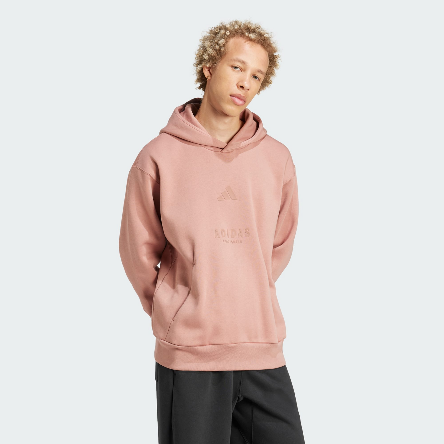 ALL SZN Fleece Graphic Hoodie  |Adidas | Warm Clay | Adidas sports wear |