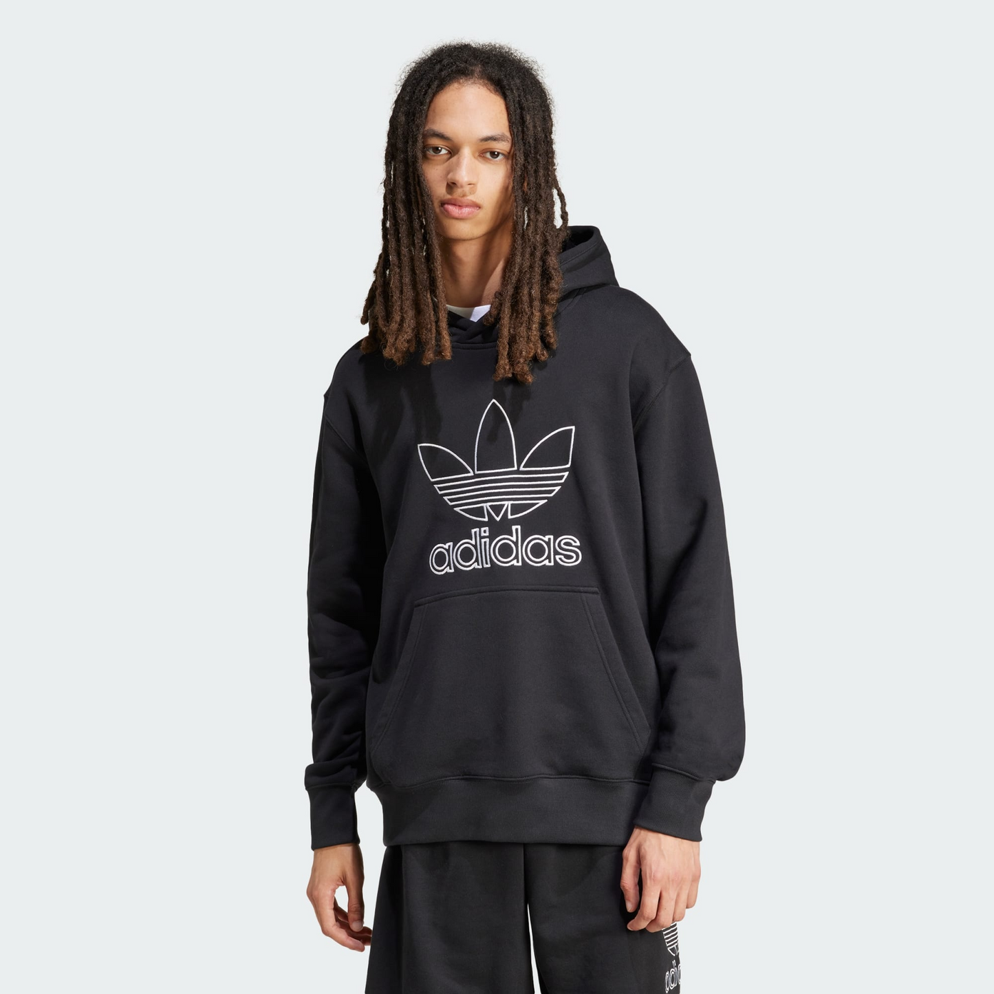 Adicolor Outline Trefoil Hoodie | BLACK | ADIDAS | WELLSTOW | MEN |