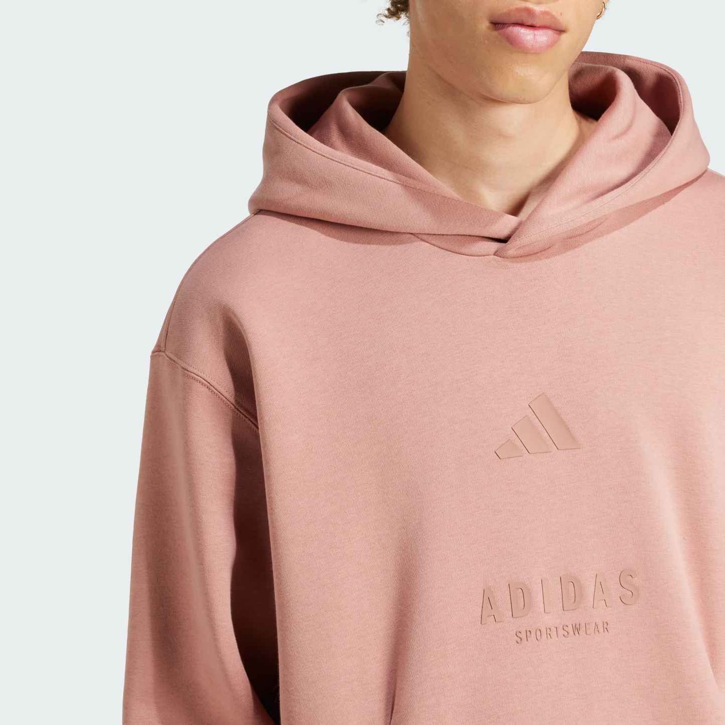 ALL SZN Fleece Graphic Hoodie  |Adidas | Warm Clay | Adidas sports wear |