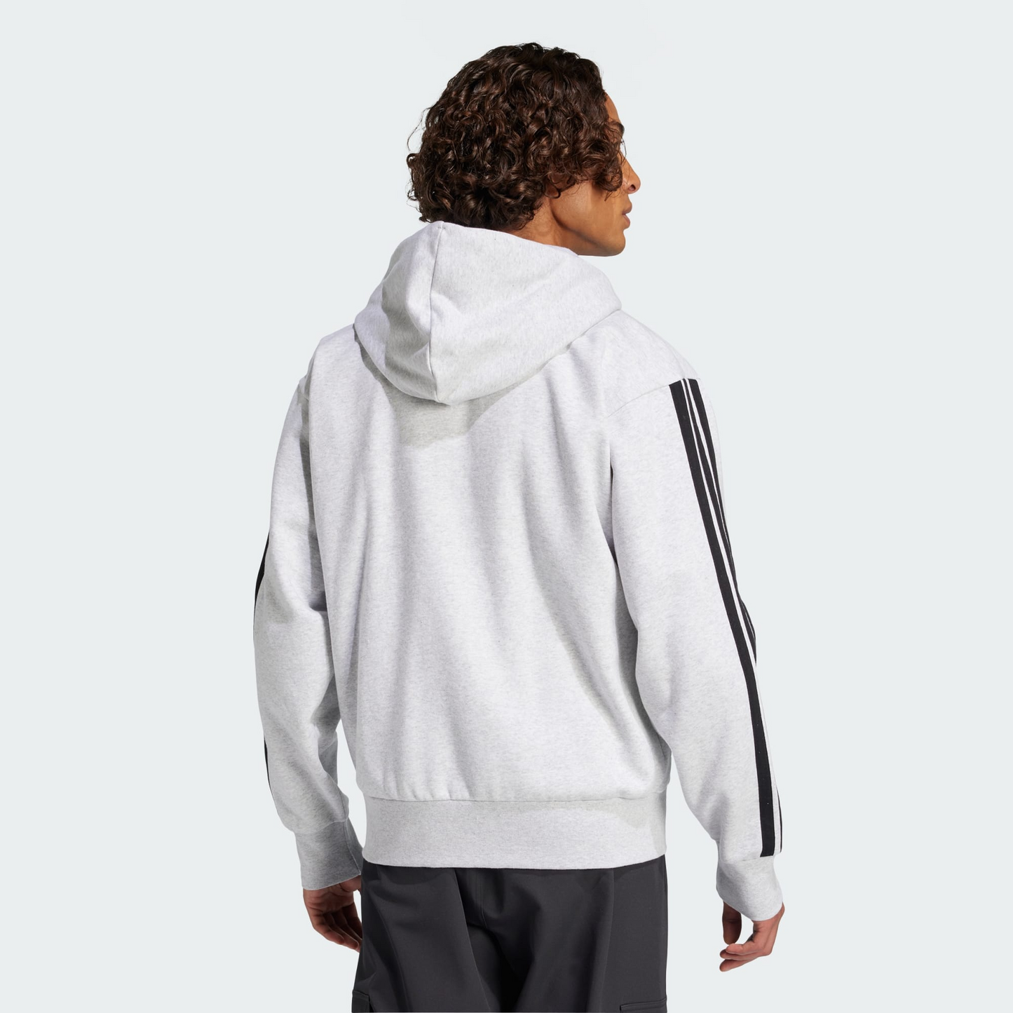 Essentials 3-Stripes Fleece Hoodie | gray | Adidas Brand |