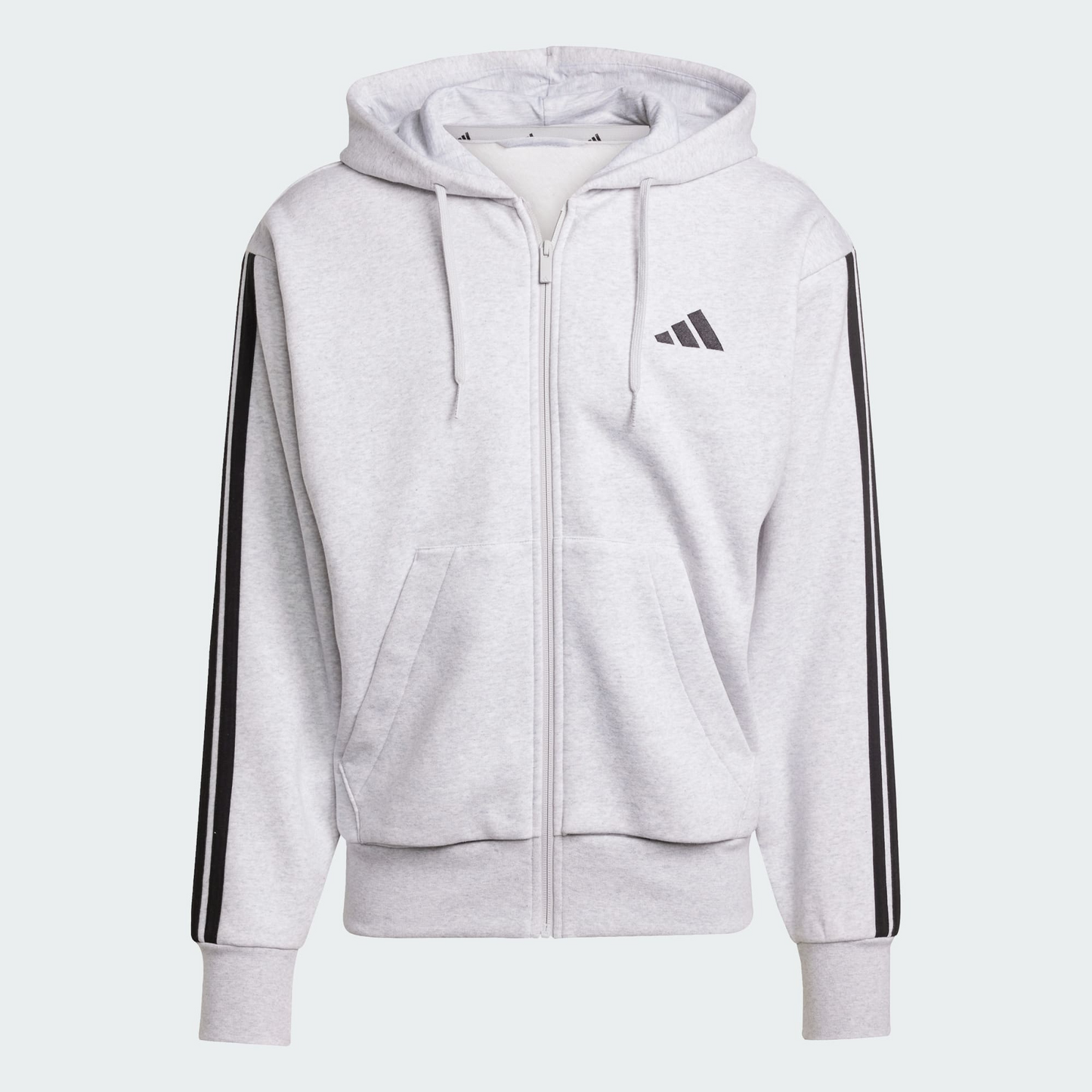 Essentials 3-Stripes Fleece Hoodie | gray | Adidas Brand |
