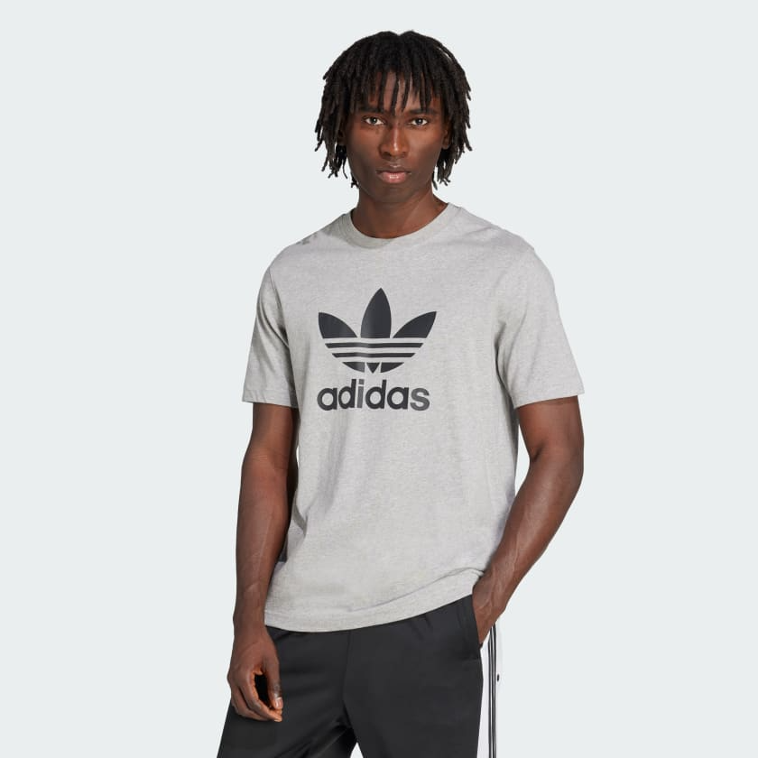 Adicolor Trefoil Tee | Wellstow | Adidas | T-Shirts | Gray |