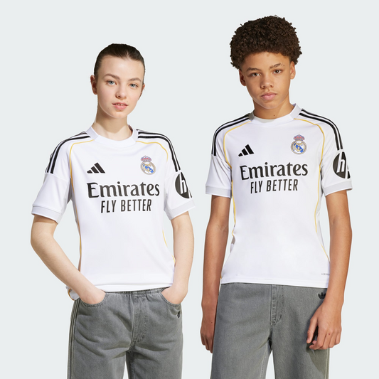 Real Madrid 25/26 Home Jersey Kids | Adidas | Wellstow |